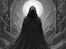 draw dark art illustration with engraving style