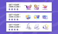 design modern custom icon set