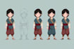 create simple 2d game characters