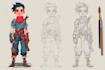 make game character art, 2d game character art