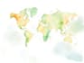 watercolor map illustration just for you