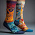 create beautiful socks design