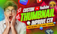 design attractive clickbait amazing youtube thumbnai