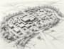 draw landscape sketch, architectural site plan, map