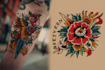 make custom logo old school traditional tattoo design