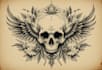 create any design in old school tattoo style