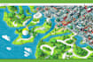 do modern vector maps, rv maps, events, or city maps in illustrator