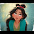 do cute disney cartoon portrait