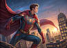 create superhero character logo and friendship portrait