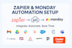 setup zapier zaps monday automation api and webhook integration zapier expert