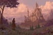 draw fantasy background and landscape
