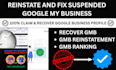 reinstate and fix suspended google business profile recover gmb unsuspend gmb