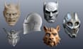 custom 3d mask, cosplay, helmet, 3d model, mask, 3d helmet for 3d printing