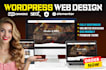 build a modern corporate website using wordpress