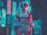 draw cyberpunk character art