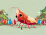 create realistic vector animal and lion and insect