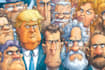 create any current political cartoon