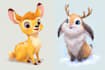 draw cute character and animal cartoon