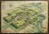 draw landscape sketch, colored site plan, map illustration