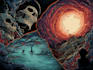 create dark art illustration