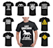 create illustrated t shirt designs and custom merch graphics