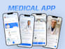 do figma design into clickable prototype, app prototype, web prototype