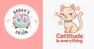 create a cute kawaii cartoon animal logo design