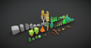 create assets for lowpoly games