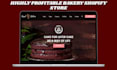 design shopify store shopify website bakery website bakery cake website