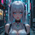 do a cyberpunk anime art