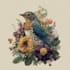 draw an animal and botanical illustration