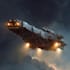 draw a sci fi spaceship art