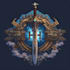 make a fantasy, rpg, sci fi, steam animated game logo