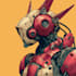 make a mecha robot art and illustration