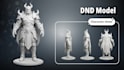 sculpt 3d model action figure and character for 3d printing