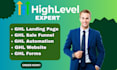 build ghl website ghl landing page ghl sales funnel ghl automation ghl forms