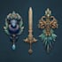 make a fantasy, rpg, sci fi, game logo