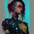 draw cyberpunk character art