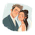do cartoon disney portrait for couple,