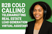 do b2b cold calling telemarketing real estate lead generation, virtual assistant