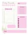 monthly planners, daily journal, notebook design