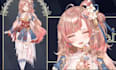 draw and rig live2d model, 2d vtuber model, vtuber rigging, live2d vtuber model