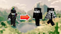 make a minecraft skin based on your character