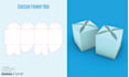 create packaging box dieline, die cut, and keyline template