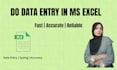 do data entry in excel