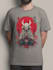 draw t shirt design on graffiti art, japanese art