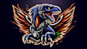make creative raptor rider logo with t shirt design