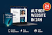 design a professional author book website landing page for kdp published book