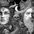 create a black and white illustrations