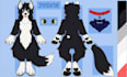 fursona ref sheet furry reference sheet anthro ref sheet furry ref sheet anime